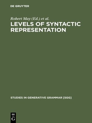 cover image of Levels of Syntactic Representation